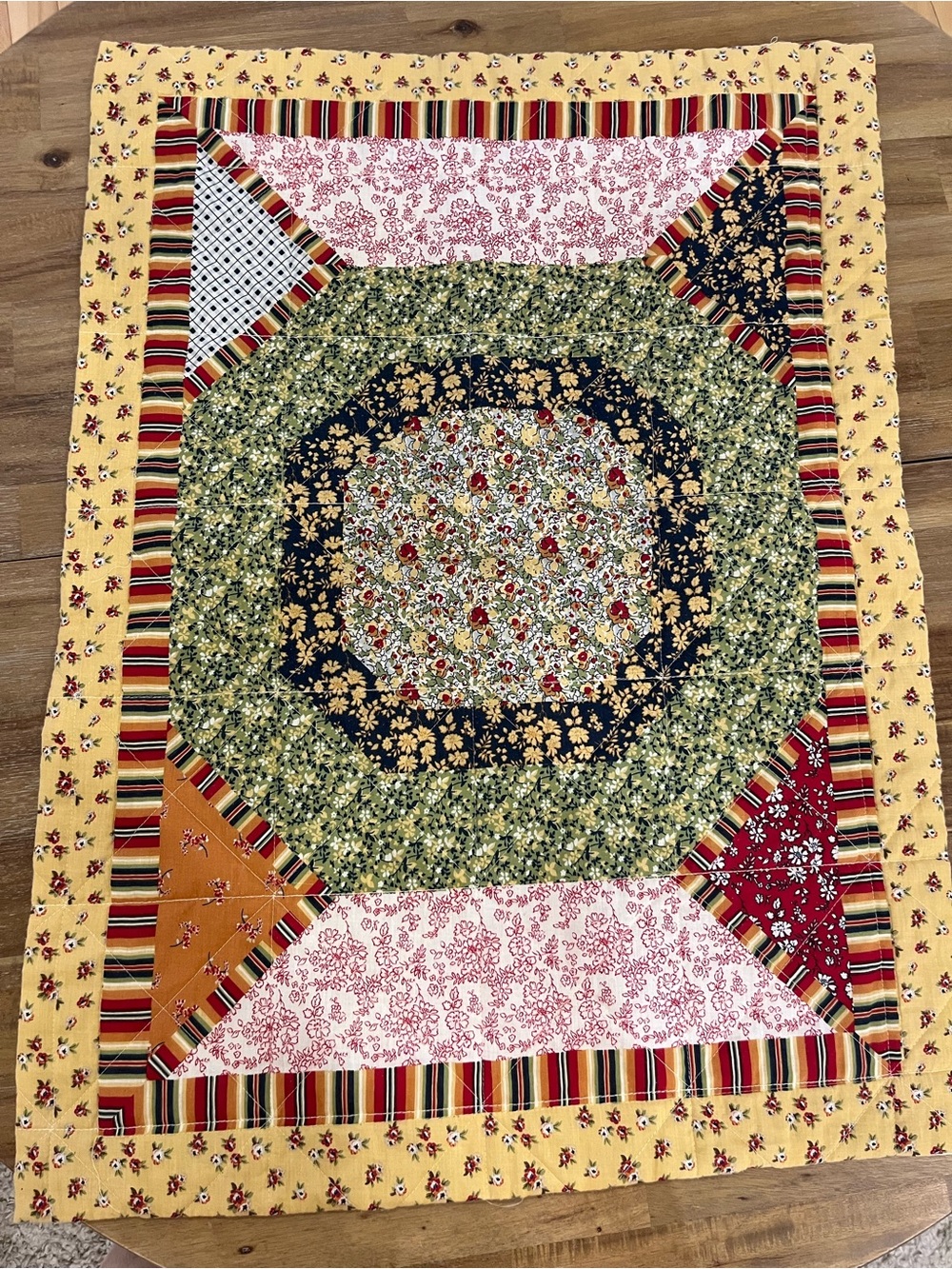 2 vintage quilted pillow cases